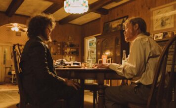 Film Review of the Week 28 October 2025 Aidan Delbis as Don and Jesse Plemons as Teddy in Bugonia, directed by Yorgos Lanthimos. Photo: Atsushi Nishijima. Copyright: Focus Features, LLC. All Rights Reserved.
