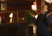 Jonah Lees as Morty Rifkin and Ethan Hawke as Lorenz Hart in Blue Moon, directed by Richard Linklater. Photo: Sabrina Lantos. Copyright: CTMG, Inc. All Rights Reserved.