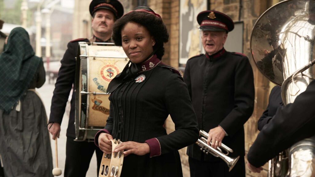 Amara Okereke as Mary in The Choral, directed by Nicholas Hytner. Photo: Nicola Dove. Copyright: Gerontius Productions Limited. All Rights Reserved.