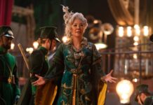 Michelle Yeoh as Madame Morrible in Wicked: For Good, directed by Jon M Chu. Photo: Giles Keyte. Copyright: Universal Studios. All Rights Reserved.