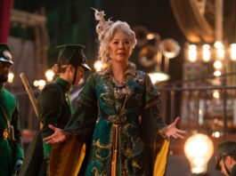 Michelle Yeoh as Madame Morrible in Wicked: For Good, directed by Jon M Chu. Photo: Giles Keyte. Copyright: Universal Studios. All Rights Reserved.