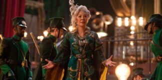 Michelle Yeoh as Madame Morrible in Wicked: For Good, directed by Jon M Chu. Photo: Giles Keyte. Copyright: Universal Studios. All Rights Reserved.