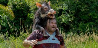 Jack Black as Doug in Anaconda, directed by Tom Gormican. Photo: Bradley Patrick. Copyright: 2025 CTMG, Inc. All Rights Reserved.