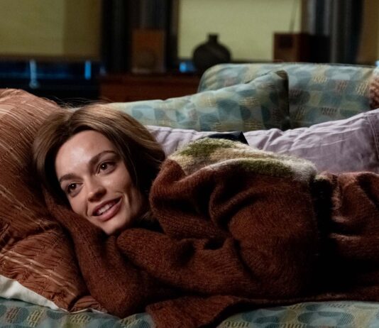 Emma Mackey as Ella McCay in Ella McCay, directed by James L Brooks. Photo: Claire Folger. Copyright: 20th Century Studios. All Rights Reserved.