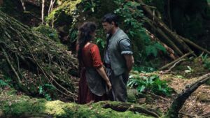 Jessie Buckley stars as Agnes and Paul Mescal as William Shakespeare in Hamnet, directed by Chloe Zhao. Photo: Agata Grzybowska. Copyright: Focus Features LLC. All Rights Reserved.