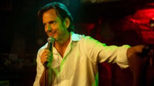 Will Arnett as Alex Novak in Is This Thing On? , directed by Bradley Cooper. Photo: Jason McDonald. Copyright: Searchlight Pictures. All Rights Reserved.