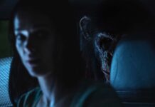 Top 3 Films of the Week 27 January 2026 Jessica Alexander as Hannah and Miguel Torres Umba as Ben in Primate, directed by Johannes Roberts. Photo: Gareth Gatrell. Copyright: Paramount Pictures. All Rights Reserved.