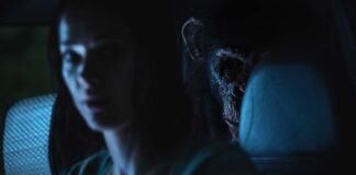 Jessica Alexander as Hannah and Miguel Torres Umba as Ben in Primate, directed by Johannes Roberts. Photo: Gareth Gatrell. Copyright: Paramount Pictures. All Rights Reserved.