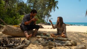 Rachal McAdams as Linda Liddle and Dylan O'Brien as Bradley Preston in Send Help, directed by Sam Raimi. Photo: Brook Rushton. Copyright: 2025 20th Century Studios. All Rights Reserved.