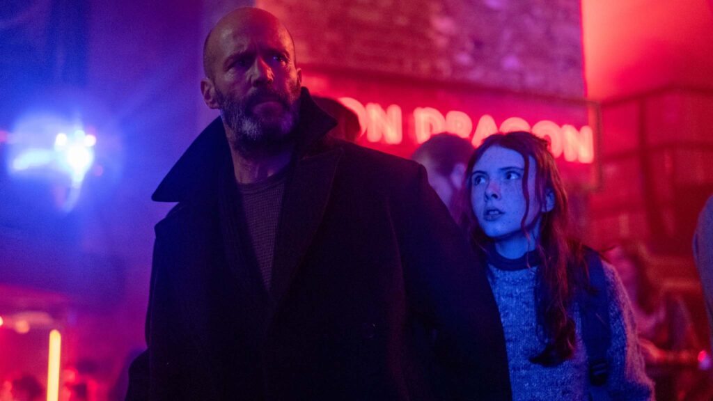 Jason Statham as Michael Mason and Bodhi Rae Breathnach as Jessie in Shelter, directed by Ric Roman Waugh. Photo: Daniel Smith. Copyright: Black Bear. All Rights Reserved.