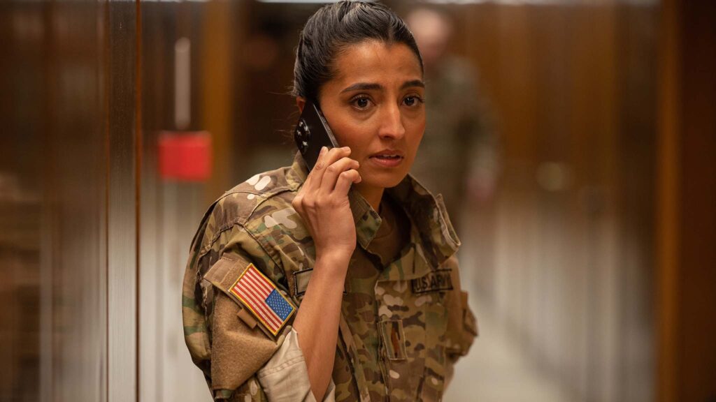 Ellora Torchia as Abigail in Cold Storage, directed by Jonny Campbell. Photo: Reiner Bajo. Copyright: StudioCanal. All Rights Reserved.