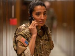 Ellora Torchia as Abigail in Cold Storage, directed by Jonny Campbell. Photo: Reiner Bajo. Copyright: StudioCanal. All Rights Reserved.