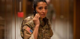 Ellora Torchia as Abigail in Cold Storage, directed by Jonny Campbell. Photo: Reiner Bajo. Copyright: StudioCanal. All Rights Reserved.