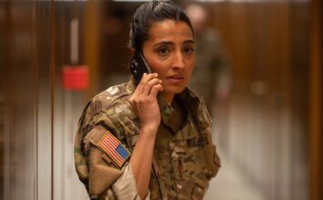 Ellora Torchia as Abigail in Cold Storage, directed by Jonny Campbell. Photo: Reiner Bajo. Copyright: StudioCanal. All Rights Reserved.