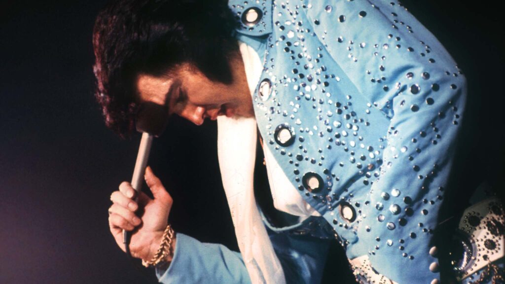 Elvis Presley in EPIC: Elvis Presley In Concert, directed by Baz Luhrmann. Copyright: Universal Pictures. All Rights Reserved.