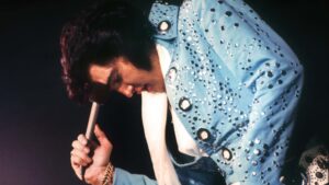 Elvis Presley in EPIC: Elvis Presley In Concert, directed by Baz Luhrmann. Copyright: Universal Pictures. All Rights Reserved.