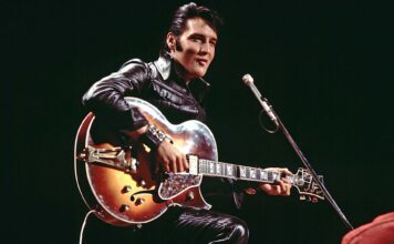 Elvis Presley in EPIC: Elvis Presley In Concert, directed by Baz Luhrmann. Copyright: Universal Pictures. All Rights Reserved.