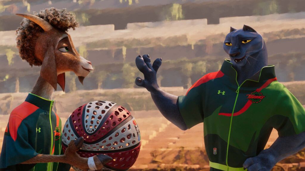 Will (Caleb McLaughlin) and Jett (Gabrielle Union) in GOAT, directed by Tyree Dillihay and Adam Rosette. Copyright: CTMG, Inc./Sony Pictures Animation. All Rights Reserved.