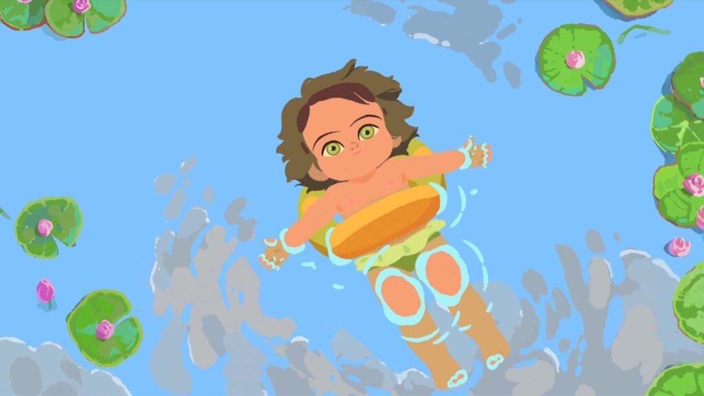 Amelie (voiced by Emmylou Homs) in Little Amelie, directed by Mailys Vallade and Liane-Cho Han. Copyright: Vue Lumiere. All Rights Reserved.