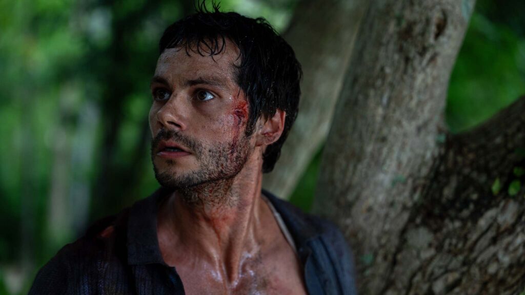 Dylan O'Brien as Bradley Preston in Send Help, directed by Sam Raimi. Photo: Brook Rushton. Copyright: 20th Century Studios. All Rights Reserved.