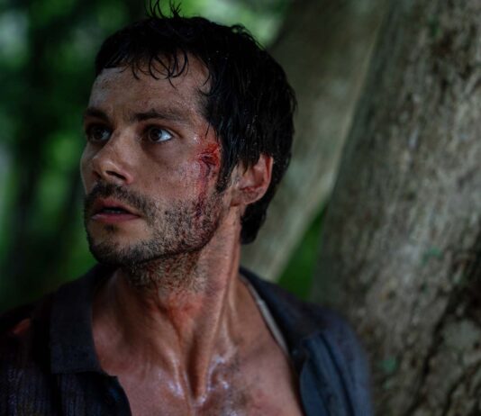 Dylan O'Brien as Bradley Preston in Send Help, directed by Sam Raimi. Photo: Brook Rushton. Copyright: 20th Century Studios. All Rights Reserved.