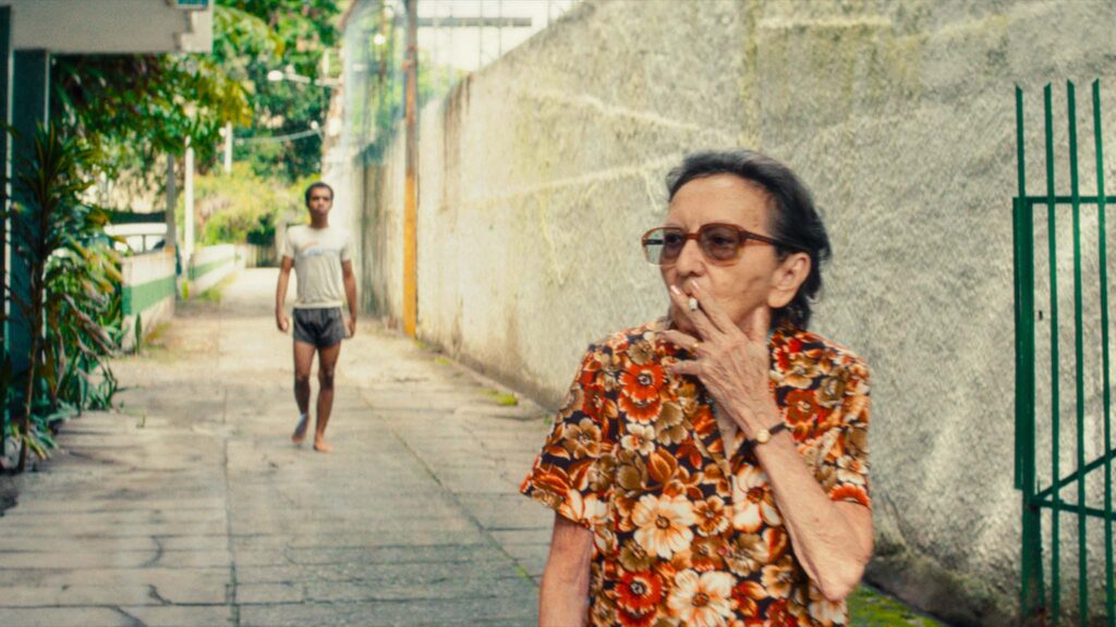 Tania Maria as Dona Sebastiana in The Secret Agent, directed by Kleber Mendonca Filho. Photo: Victor Juca. Copyright: MUBI. All Rights Reserved.