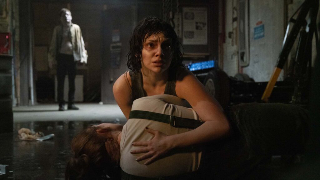 Noah Haggerty (Percy Hynes White) and Chrys Willet (Dafne Keen) in Whistle, directed by Corin Hardy. Photo: Michael Gibson. Copyright: Black Bear. All Rights Reserved.