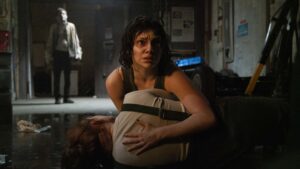 Noah Haggerty (Percy Hynes White) and Chrys Willet (Dafne Keen) in Whistle, directed by Corin Hardy. Photo: Michael Gibson. Copyright: Black Bear. All Rights Reserved.