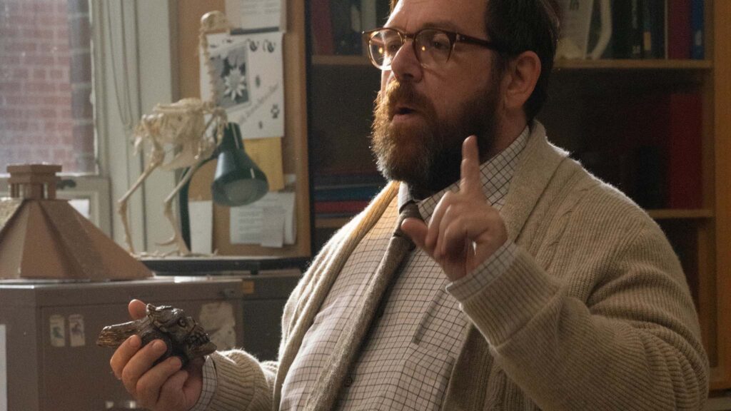 Nick Frost as Mr Craven in Whistle, directed by Corin Hardy. Photo: Michael Gibson. Copyright: Black Bear. All Rights Reserved.