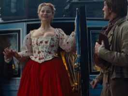 Martin Clunes as Mr Earnshaw, Margot Robbie as Catherine Earnshaw and Ewan Mitchell as Joseph in Wuthering Heights, directed by Emerald Fennell. Copyright: Warner Bros. Entertainment. All Rights Reserved.