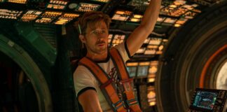 Ryan Gosling as Ryland Grace in Project Hail Mary, directed by Phil Lord and Christopher Miller. Photo: Jonathan Olley. Copyright: Amazon Content Services LLC. All Rights Reserved.