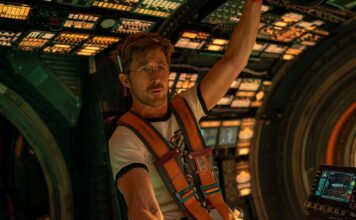 Top 3 Films of the Week 16 March 2026 Ryan Gosling as Ryland Grace in Project Hail Mary, directed by Phil Lord and Christopher Miller. Photo: Jonathan Olley. Copyright: Amazon Content Services LLC. All Rights Reserved.