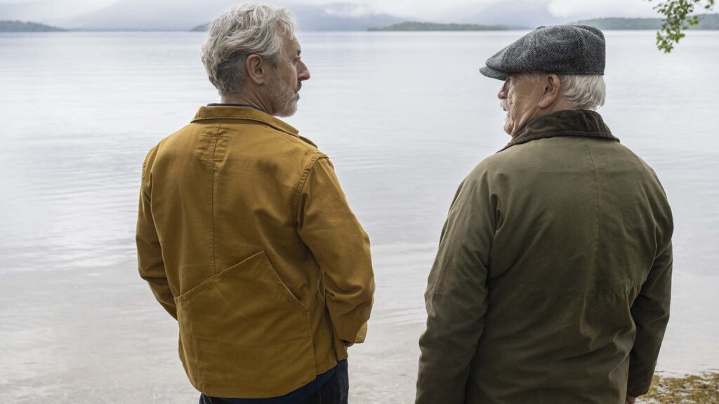 Alan Cumming as Donal Nairn and Brian Cox as Sandy Nairn in Glenrothan, directed by Brian Cox. Photo: Graeme Hunter. Copyright: Brodie Productions. All Rights Reserved.