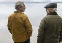 Alan Cumming as Donal Nairn and Brian Cox as Sandy Nairn in Glenrothan, directed by Brian Cox. Photo: Graeme Hunter. Copyright: Brodie Productions. All Rights Reserved.