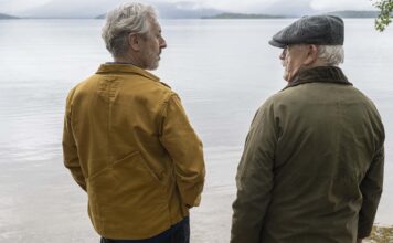 Alan Cumming as Donal Nairn and Brian Cox as Sandy Nairn in Glenrothan, directed by Brian Cox. Photo: Graeme Hunter. Copyright: Brodie Productions. All Rights Reserved.