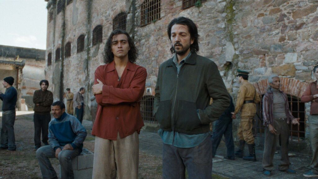 Tonatiuh as Luis Molina as Diego Luna as Valentin Arregui Paz in Kiss Of The Spider Woman, directed by Bill Condon. Copyright: CTMG Inc. All Rights Reserved.