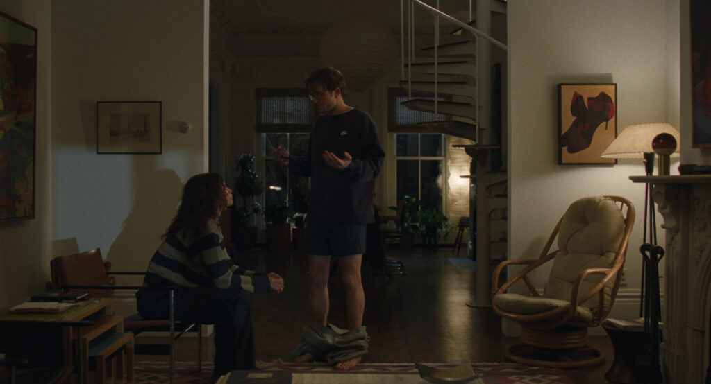 Zendaya as Emma Harwood and Robert Pattinson as Charlie Thompson in The Drama, directed by Kristoffer Borgli. Copyright: A24. All Rights Reserved.