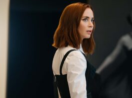 Emily Blunt as Emily Charlton in The Devil Wears Prada 2, directed by David Frankel. Photo: Macall Polay. Copyright: 20th Century Studios. All Rights Reserved.