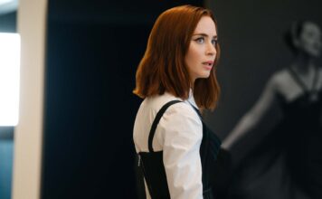 Emily Blunt as Emily Charlton in The Devil Wears Prada 2, directed by David Frankel. Photo: Macall Polay. Copyright: 20th Century Studios. All Rights Reserved.