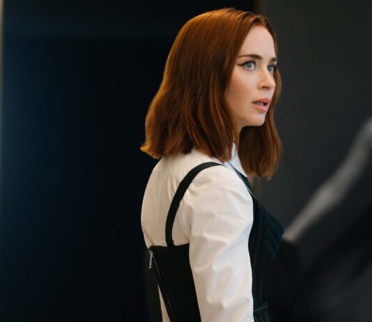 Emily Blunt as Emily Charlton in The Devil Wears Prada 2, directed by David Frankel. Photo: Macall Polay. Copyright: 20th Century Studios. All Rights Reserved.