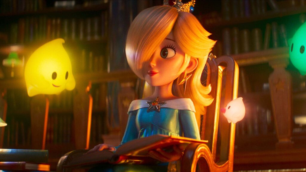 Princess Rosalina (voiced by Brie Larson) in The Super Mario Galaxy Movie, directed by Aaron Horvath and Michael Jelenic. Copyright: Nintendo and Illumination. All Rights Reserved.