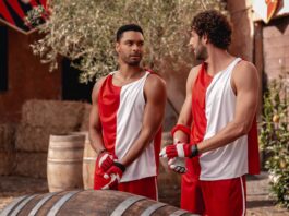 Regé-Jean Page as Michael and Lorenzo de Moor as Matteo in You, Me & Tuscany, directed by Kat Coiro. Photo: Giulia Parmigiani. Copyright: Universal Studios. All Rights Reserved.