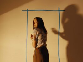 Renate Reinsve as Dr Mary Kline in Backrooms, directed by Kane Parsons. Copyright: A24. All Rights Reserved.