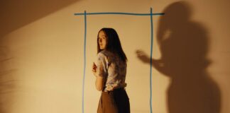 Renate Reinsve as Dr Mary Kline in Backrooms, directed by Kane Parsons. Copyright: A24. All Rights Reserved.
