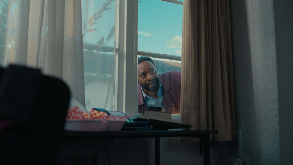 Chiwetel Ejiofor as Clark in Backrooms, directed by Kane Parsons. Copyright: A24. All Rights Reserved.