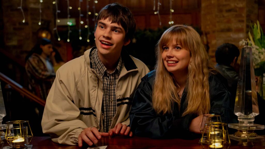 Spike Fearn as Owen and Angourie Rice as Emily in Finding Emily, directed by Alicia MacDonald. Photo: Matt Squire. Copyright: Focus Features LLC. All Rights Reserved.