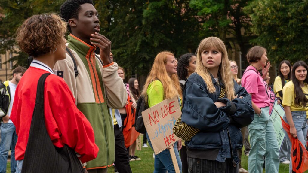 Cora Kirk stars as Anna, Anthony J Abraham as Kyle and Angourie Rice as Emily in Finding Emily, directed by Alicia MacDonald. Photo: Matt Squire. Copyright: Focus Features LLC. All Rights Reserved.