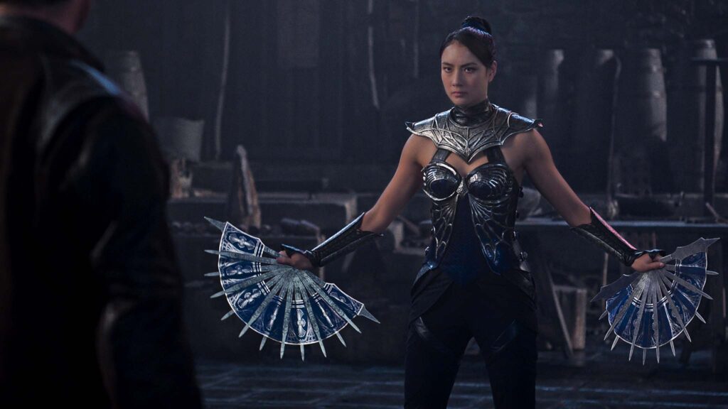 Adeline Rudolph as Kitana in Mortal Kombat II., directed by Simon McQuoid. Copyright: Warner Bros. Entertainment Inc. All Rights Reserved.