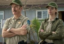 Bob Odenkirk as Ulysses Richardson and Jess Mcleod as Alex in Normal, directed by Ben Wheatley. Copyright: Magnolia Films. All Rights Reserved.