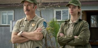 Bob Odenkirk as Ulysses Richardson and Jess Mcleod as Alex in Normal, directed by Ben Wheatley. Copyright: Magnolia Films. All Rights Reserved.